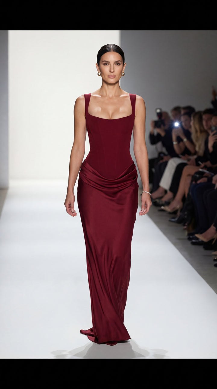 NATALI ❘ VESTIDO DE ESCOTE CUADRADO