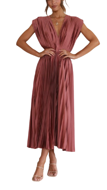 VIOLETA | VESTIDO PLISADO