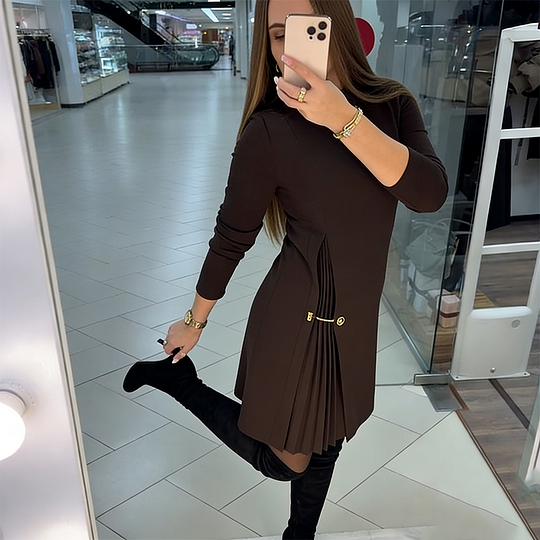 SILVIA™ | VESTIDO PLISADO